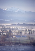 Fraser Valley with mist