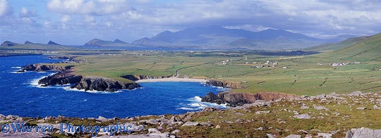 Irish coastal panoramic view
