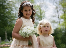 Little girl bridesmaids