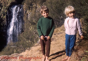 Children at Aberdare Mountains