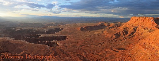 Canyonlands at sunrise panorama