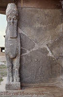 Ancient Assyria statue at the palace of Nimrud