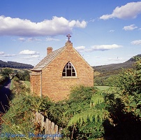 Dilapidated church in North York Moors National Park